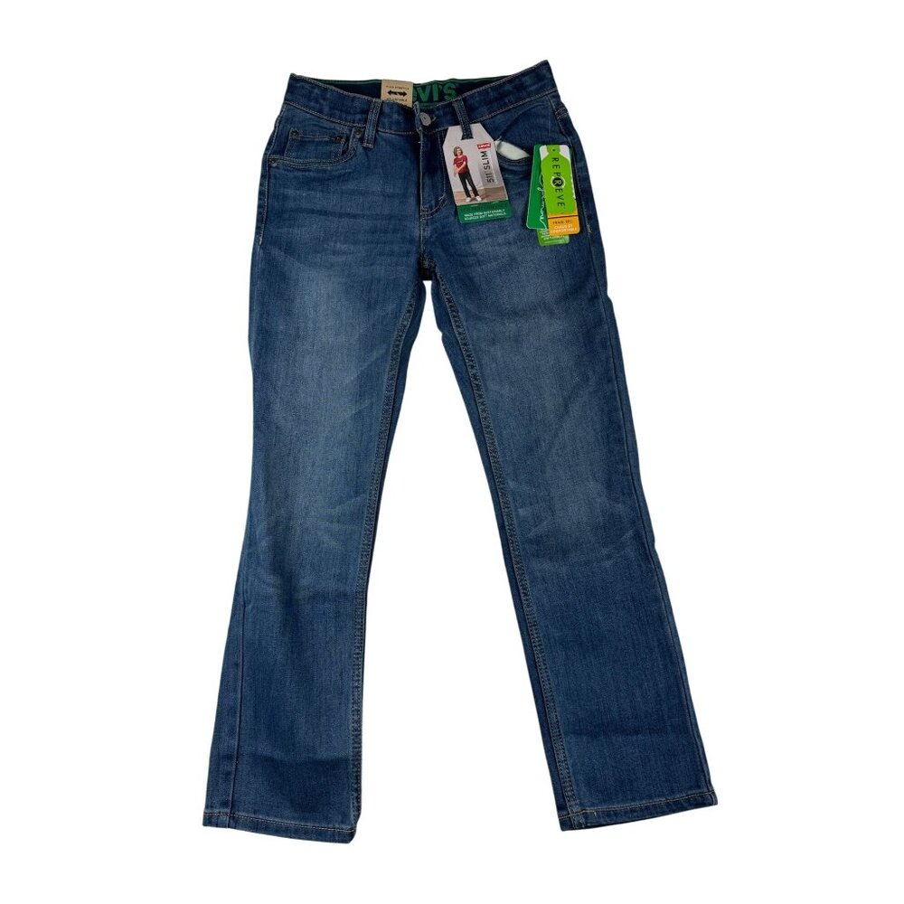 Levis 511 Kids Jeans Slim Fit Eco Performance Flex Stretch Jeans Size 7 Slim Adj